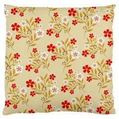 Illustration Pattern Flower Floral Standard Flano Cushion Case (one Side) by Ravend