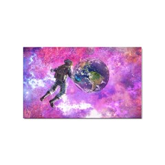 Astronaut Earth Space Planet Fantasy Sticker (rectangular) by Ravend