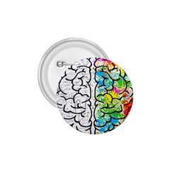 Brain Mind Psychology Idea Drawing 1 75  Buttons by Wegoenart