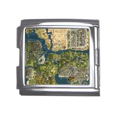 Map Illustration Grand Theft Auto Mega Link Italian Charm (18mm) by danenraven