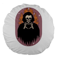 Halloween Large 18  Premium Flano Round Cushions by Sparkle