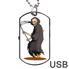 Halloween Dog Tag Usb Flash (one Side) by Sparkle