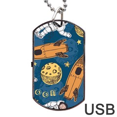 Missile Pattern Dog Tag Usb Flash (one Side) by Ravend