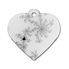 Mandelbrot Apple Males Mathematics Dog Tag Heart (one Side) by Jancukart