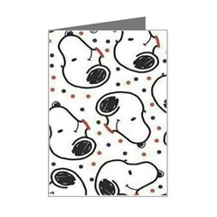 Dog Pattern Mini Greeting Card by Jancukart