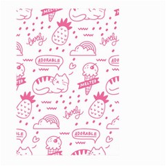 Cute-girly-seamless-pattern Large Garden Flag (two Sides) by Jancukart