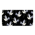 Crane-pattern Satin Wrap 35  x 70  Front