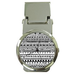 Boho-style-pattern Money Clip Watches by Jancukart