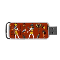 Ancient-egyptian-religion-seamless-pattern Portable Usb Flash (two Sides) by Jancukart