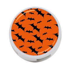 Halloween Card With Bats Flying Pattern 4-port Usb Hub (two Sides) by Wegoenart