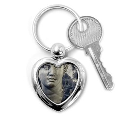 Men Taking Photos Of Greek Goddess Key Chain (heart) by dflcprintsclothing