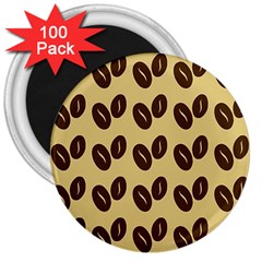 Coffee Beans 3  Magnets (100 Pack) by ConteMonfrey