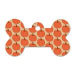 Cute Pumpkin Dog Tag Bone (Two Sides) Front