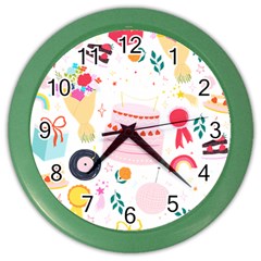 Its Time To Celebrate Color Wall Clock by ConteMonfrey