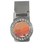 ORANGE PATTERN Money Clips (CZ)  Front