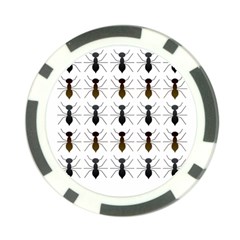 Ants Insect Pattern Cartoon Ant Animal Poker Chip Card Guard by Ravend