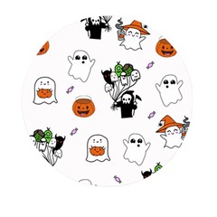 Halloween Jack O Lantern Vector Mini Round Pill Box (pack Of 3) by Ravend