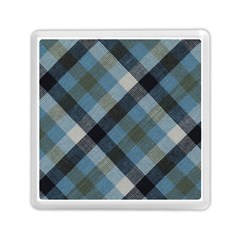 Black And Blue Iced Plaids  Memory Card Reader (square) by ConteMonfrey