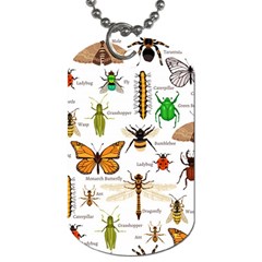 Insects-seamless-pattern Dog Tag (two Sides) by Wegoenart