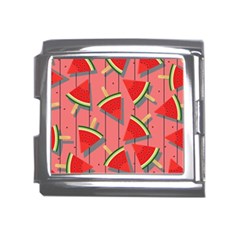 Red Watermelon Popsicle Mega Link Italian Charm (18mm) by ConteMonfrey