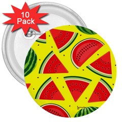 Yellow Watermelon   3  Buttons (10 Pack)  by ConteMonfrey