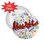 Music-color-elements 2.25  Buttons (100 pack)  Front