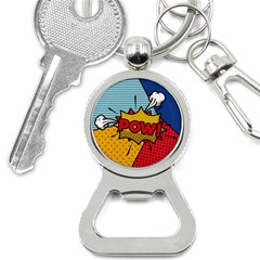 Pow Word Pop Art Style Expression Vector Bottle Opener Key Chain by Wegoenart