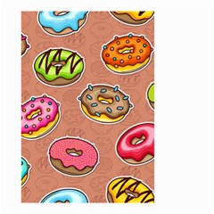 Doughnut Doodle Colorful Seamless Pattern Small Garden Flag (two Sides) by Wegoenart