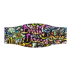 Graffiti Word Seamless Pattern Stretchable Headband by Wegoenart