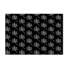 Black Cute Leaves Sticker A4 (10 Pack) by ConteMonfrey