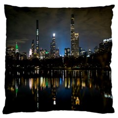 New York Night Central Park Skyscrapers Skyline Standard Flano Cushion Case (one Side) by Wegoenart