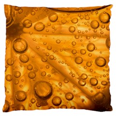 Lime Water Bubbles Macro Light Detail Background Standard Flano Cushion Case (two Sides) by Wegoenart