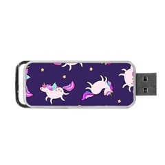 Fantasy Fat Unicorn Horse-pattern Fabric Design Portable Usb Flash (two Sides) by Wegoenart