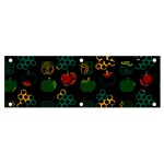 Apples Honey Honeycombs Pattern Banner and Sign 6  x 2  Front