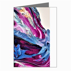 Feathers Greeting Cards (pkg Of 8) by kaleidomarblingart