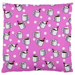 Coffee Chocolate Milk Drink Hot Large Cushion Case (One Side) Front