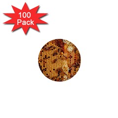 Insect Macro Honey Bee Animal 1  Mini Buttons (100 Pack)  by Wegoenart