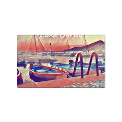 Boats On Lake Garda Sticker (rectangular) by ConteMonfrey