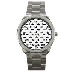 Cute Small Sharks   Sport Metal Watch by ConteMonfrey