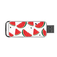 Watermelon Seamless Pattern Portable Usb Flash (one Side) by Jancukart