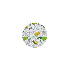 Hamburger With Fruits Seamless Pattern 1  Mini Buttons by Jancukart