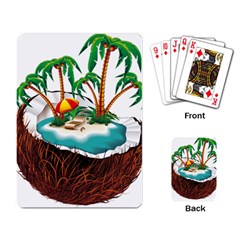 Coconut And Holiday Beach Food Playing Cards Single Design (rectangle) by Jancukart