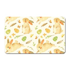 Cute Rabbits - Easter Spirit  Magnet (rectangular) by ConteMonfrey