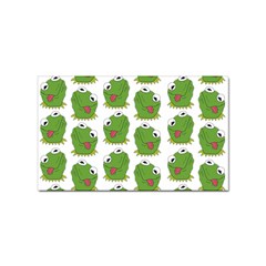 Kermit The Frog Pattern Sticker Rectangular (10 Pack) by Valentinaart