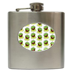 Kermit The Frog Hip Flask (6 Oz) by Valentinaart