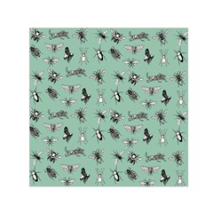 Insects Pattern Square Satin Scarf (30  X 30 ) by Valentinaart