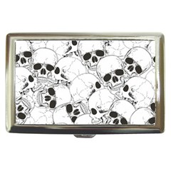 Skull Pattern Cigarette Money Case by Valentinaart