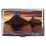 Sunset Island Tropical Sea Ocean Water Travel Cigarette Money Case Front