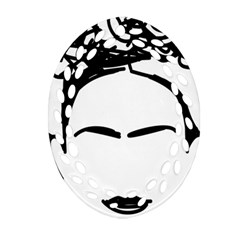 Frida Kahlo  Ornament (oval Filigree) by Sobalvarro