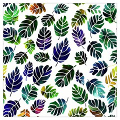 Leaves Watercolor Ornamental Decorative Design Lightweight Scarf  by Ravend